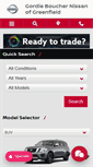 Mobile Screenshot of bouchernissangreenfield.com